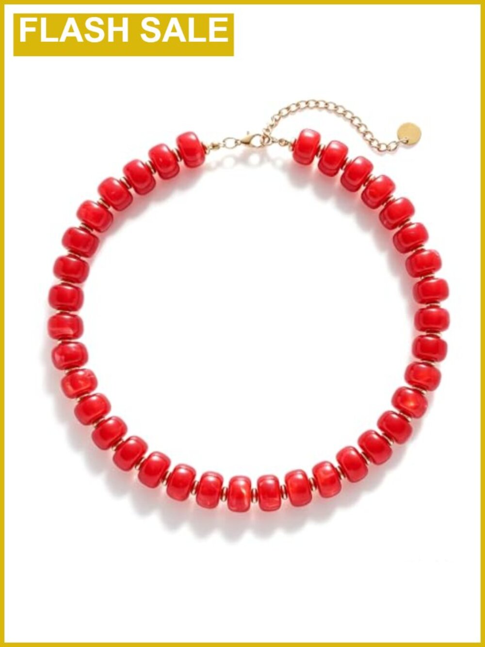 Chunky Acrylic Beaded Choker Necklace Women Boho Beach Statement Jewelry